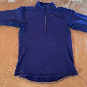 Nike Royal Blue Quarter-Zip Performance Pullover